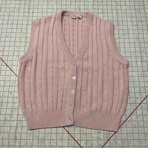Vintage Fair Isle Sweater Vest Y2K Preppy Kawaii Soft Girl 90s Indie Cottage M